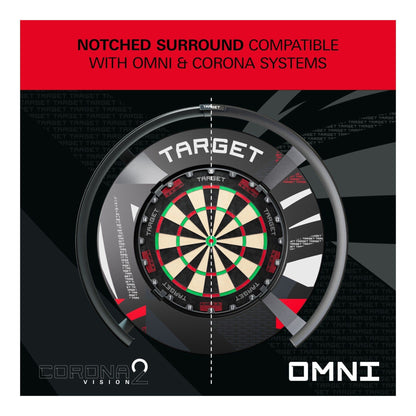 Target Darts Patterned Notched Dartboard Surround | Kingston Billiards & Games