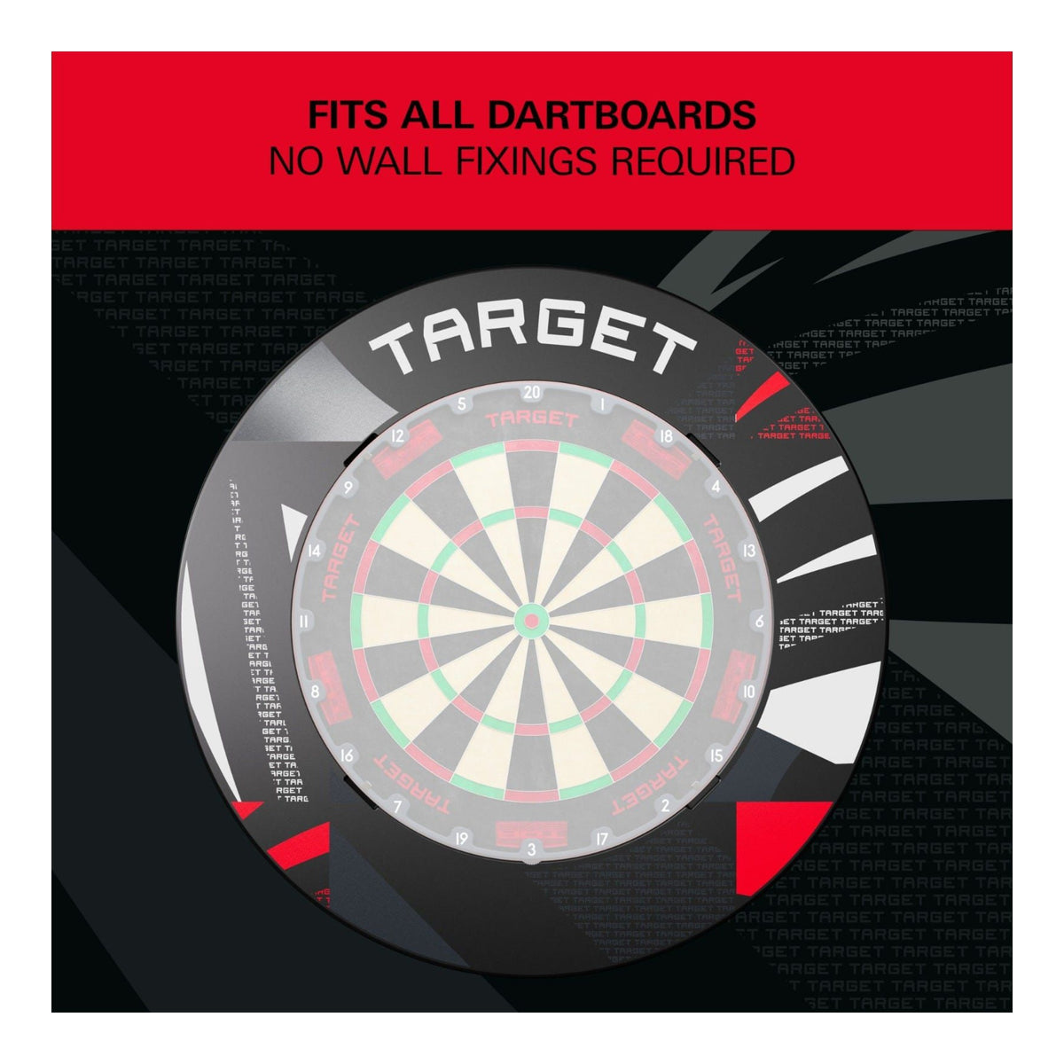 Target Darts Patterned Notched Dartboard Surround | Kingston Billiards & Games