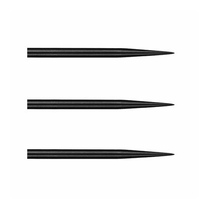 Shot Darts Black Steel Tip Replacement Points - Hardened Steel (Set of 3)