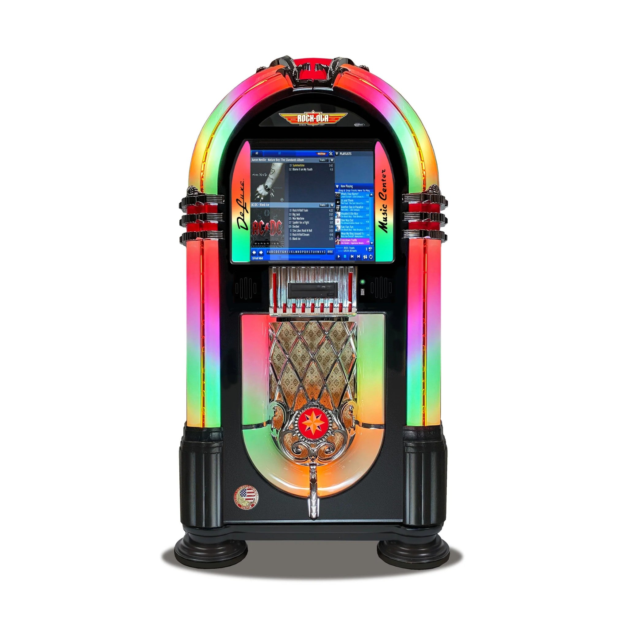 洋楽 ENGLISH JUKEBOX Rock-Ola Bubbler Digital Jukebox | Gloss Black | Kingston, ON