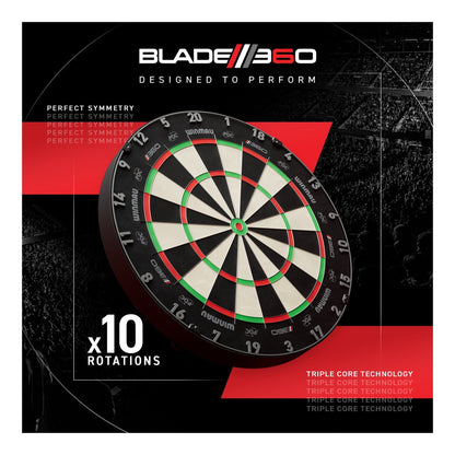 Blade 360 Triple Core Dartboard - Official PDC Match Quality