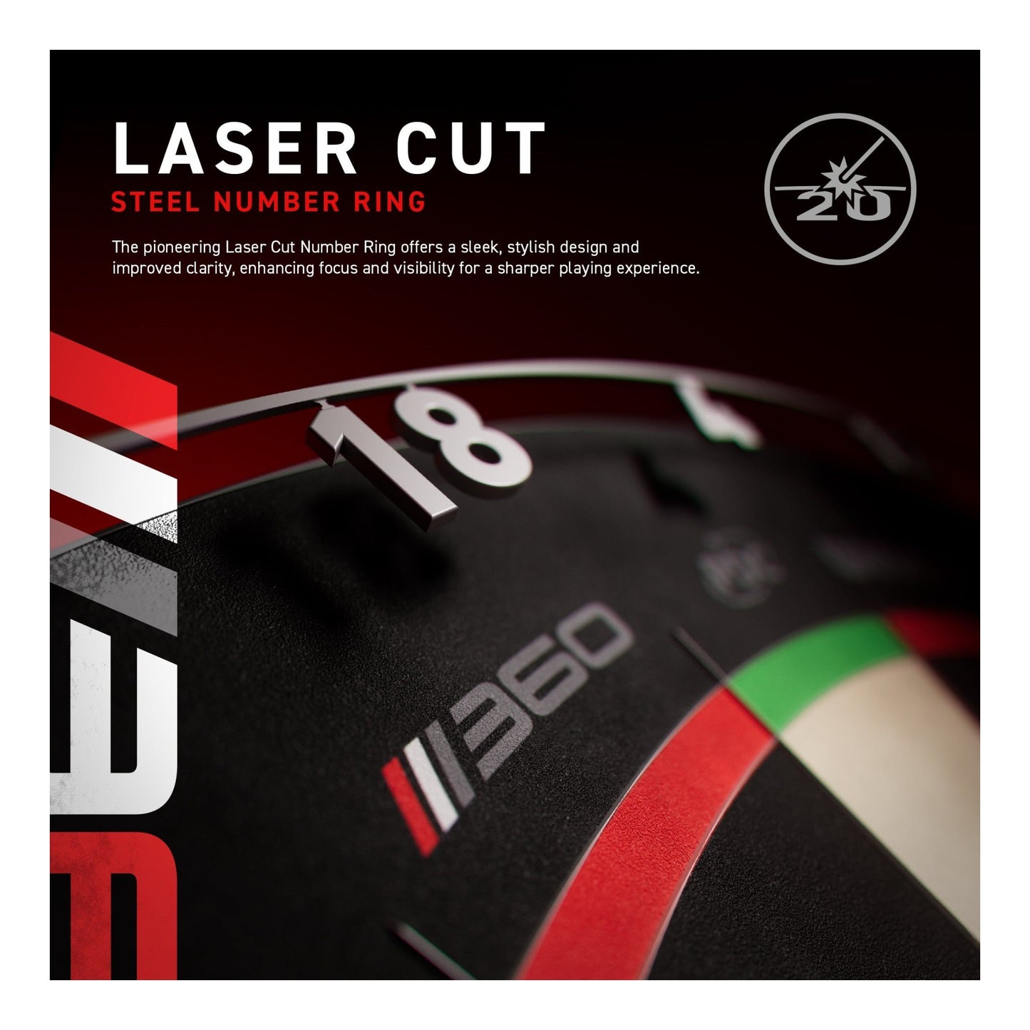Blade 360 Triple Core Dartboard - Official PDC Match Quality