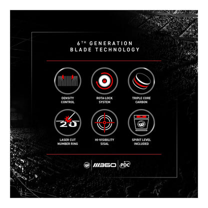 Blade 360 Triple Core Dartboard - Official PDC Match Quality