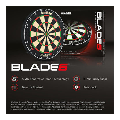 Winmau Blade 6 Dartboard | Professional Sisal Board | Kingston Billiards and Games