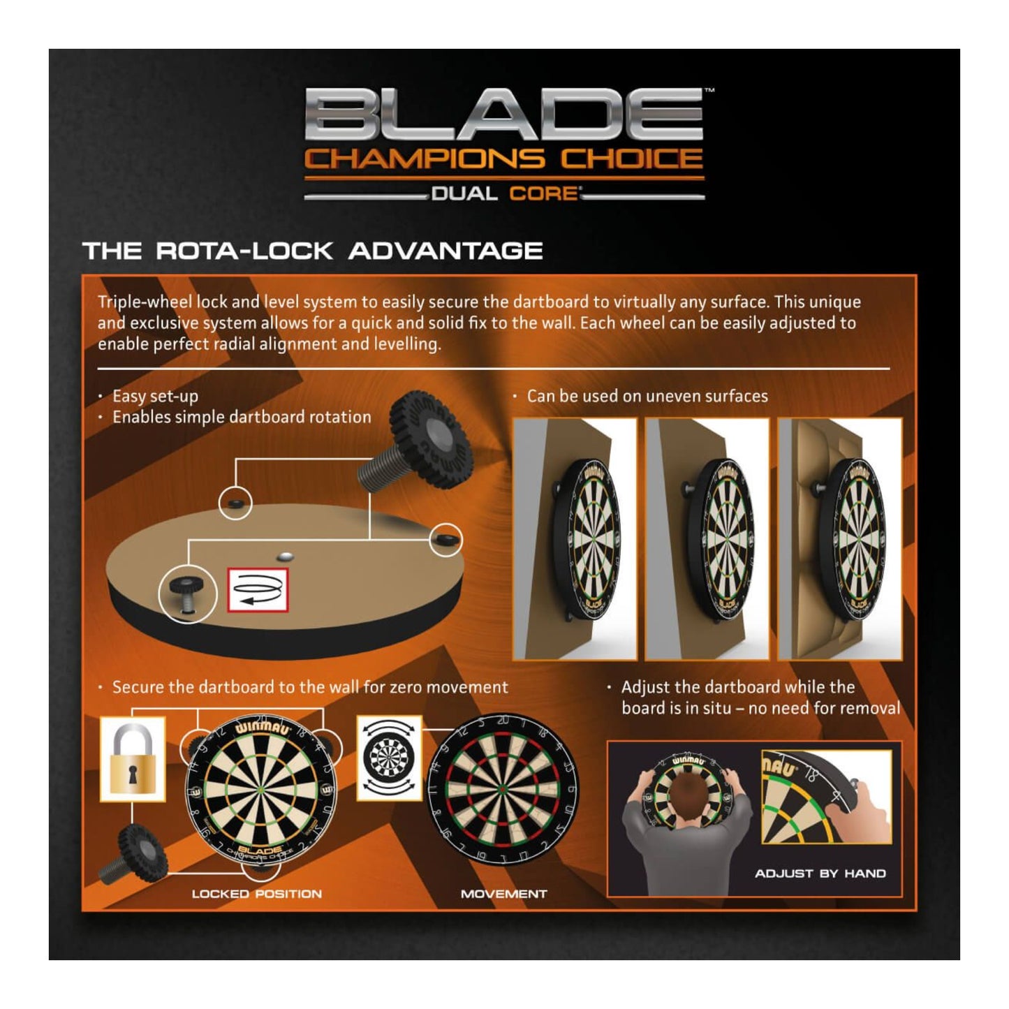 Winmau Blade 5 Dual Core Champions Choice Dartboard
