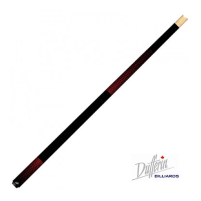 view of the Dufferin 300 Cascade Series Model 359 pool cue in Blood Red