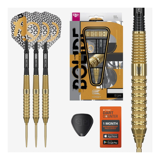Target darts Bolide Envy 02 packaging and included accessories