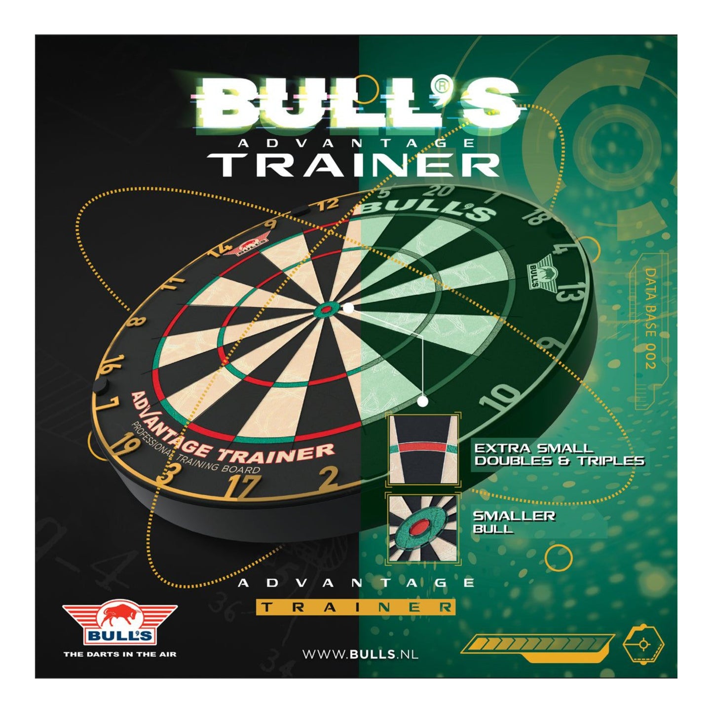 Bull's Advantage Trainer Dartboard | Precision Practice Board