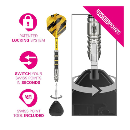 Target Buzz 02 SP Steel Tip Darts | 90% Tungsten