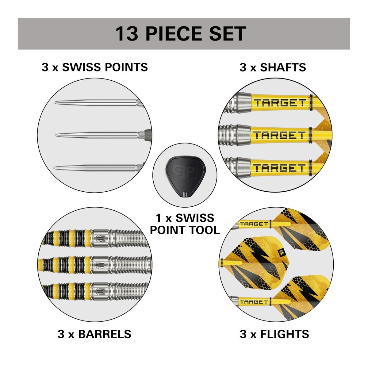 Target Buzz 03 SP Steel Tip Darts - 90% Tungsten