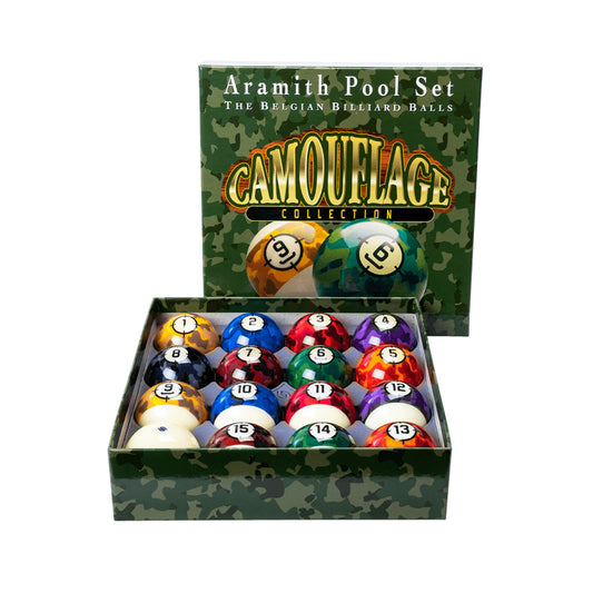Aramith Pool Game Camouflage 2 1/4" Billiard Balls Set