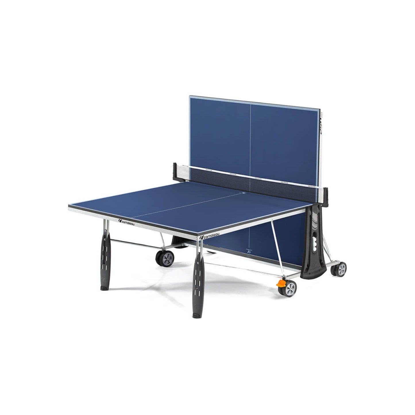 Cornilleau Sport 250 Indoor ping pong table with one end folded up