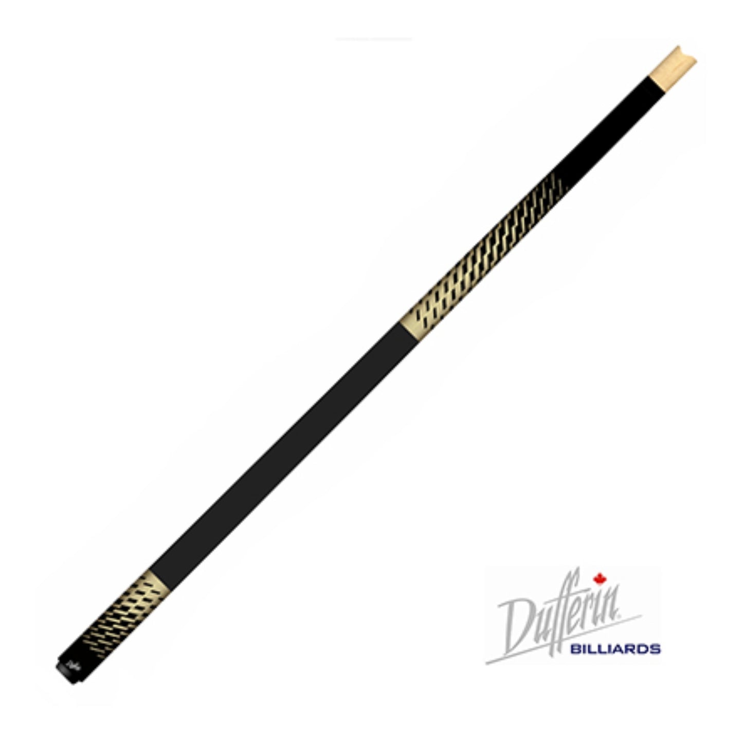 view of the Dufferin 300 Modern Series Model 354 pool cue in Champagne Gold with a modern flat finish