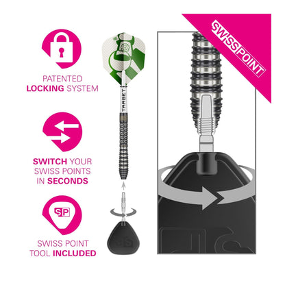 Target Charlie Manby SP Darts - 95% Tungsten