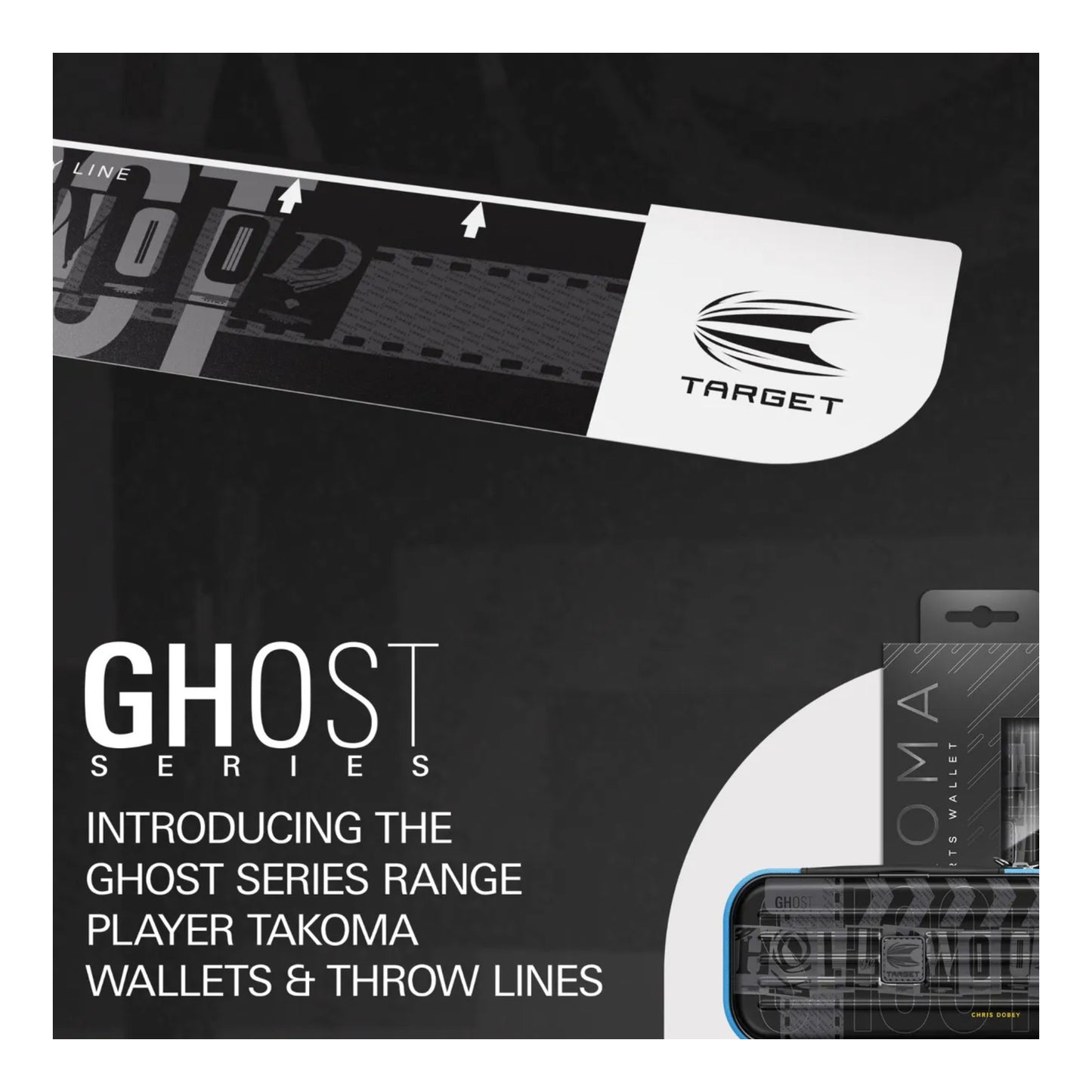 Target Darts Chris Dobey Ghost Throw Line packaging front view