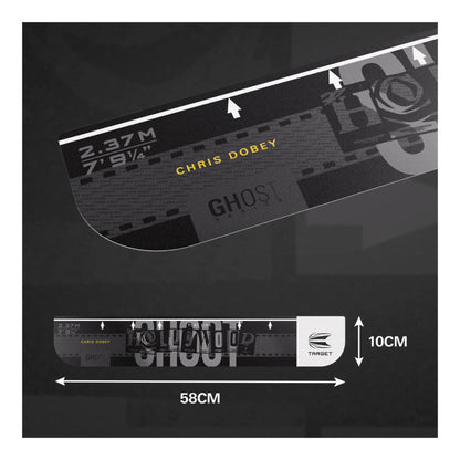 Full length view of Chris Dobey white throw line