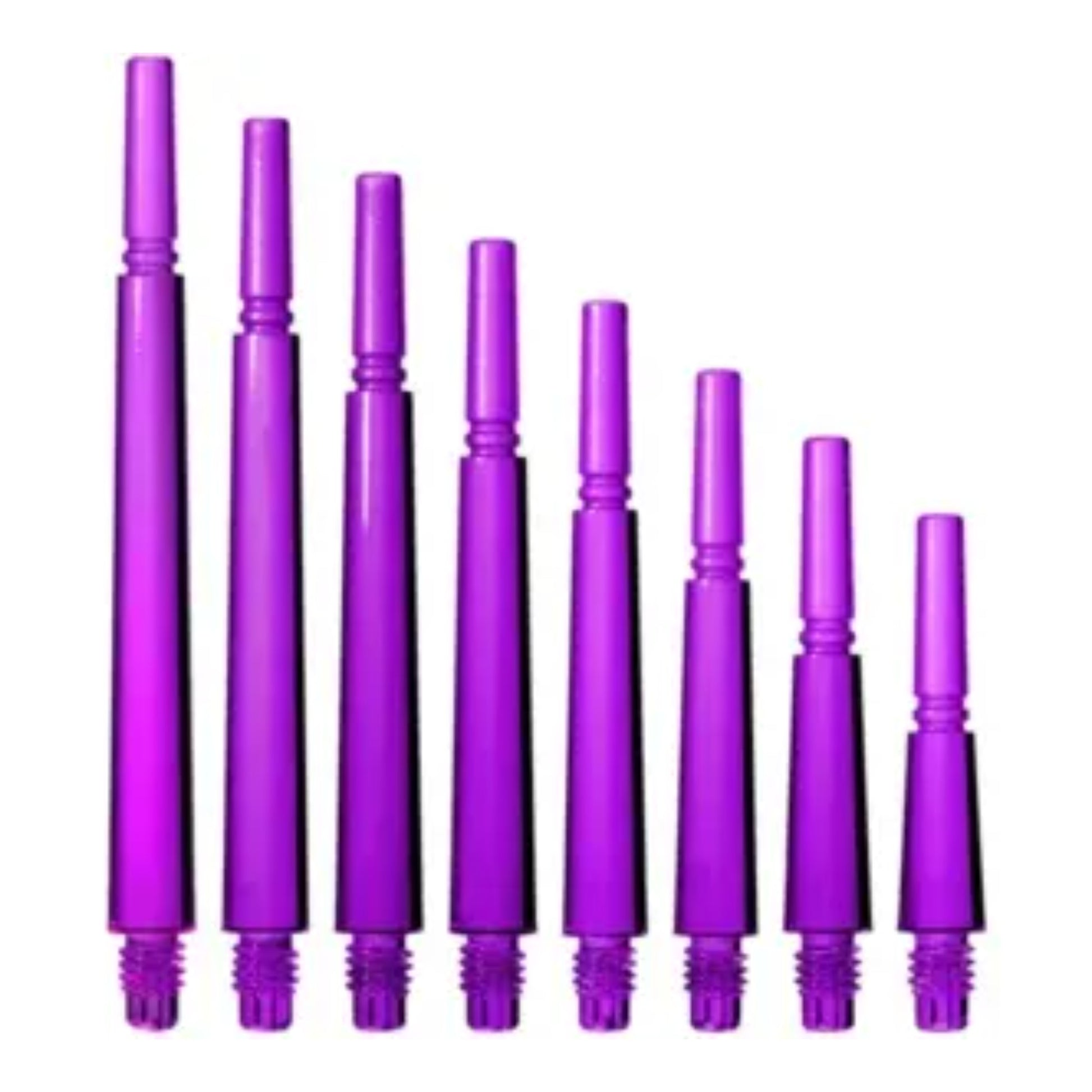 Fit Gear Shafts (Locked Normal) Clear Purple sizes shown