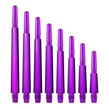 Fit Gear Spinning Normal Shafts Clear Purple sizes compared