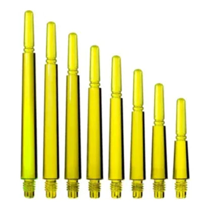 Fit Gear Spinning Normal Shafts Clear Yellow sizes compared