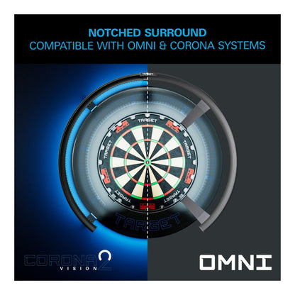 Corona Vision Notched Dartboard Surround
