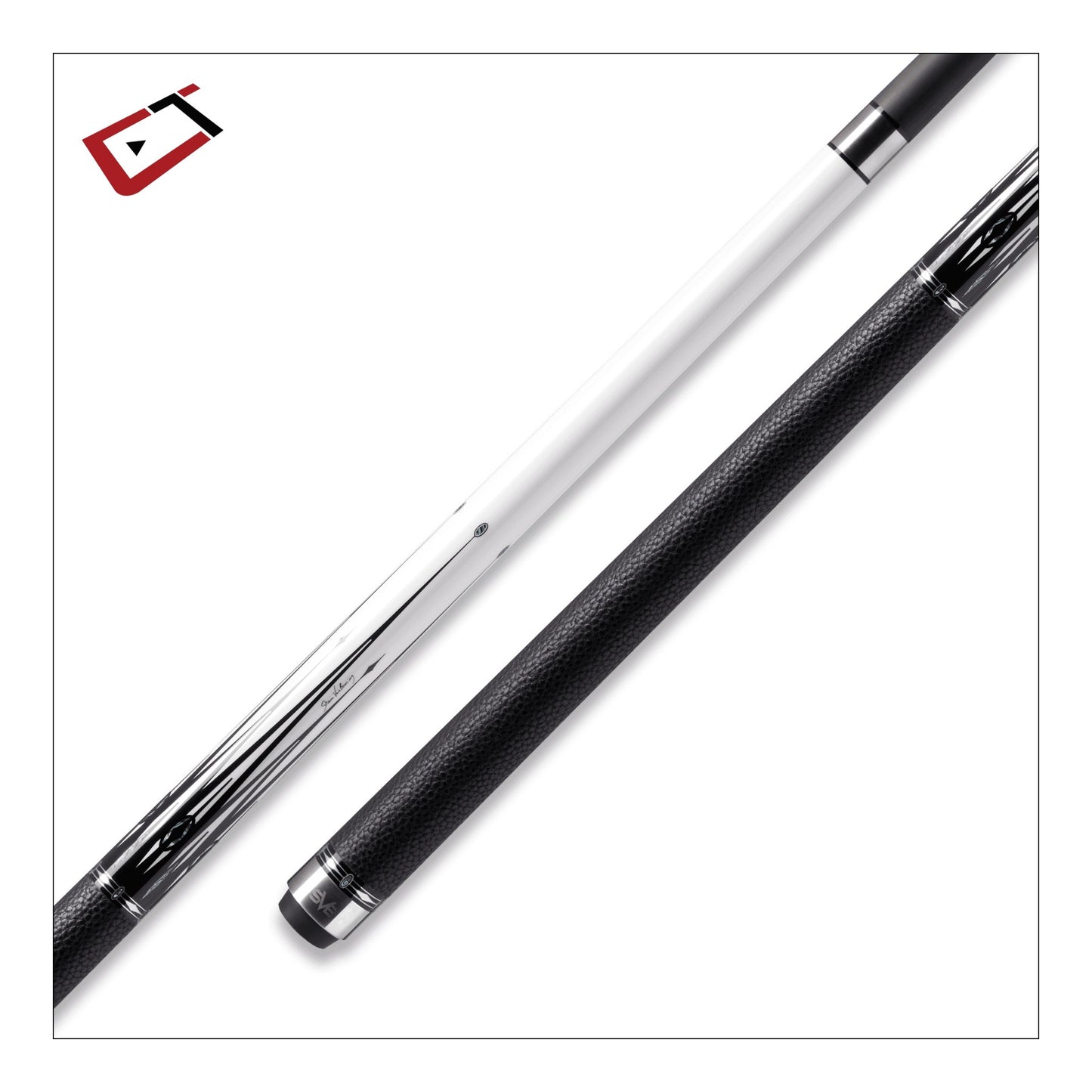 Cuetec Cynergy SVB Gen II White Pool Cue | Carbon Fiber Shaft
