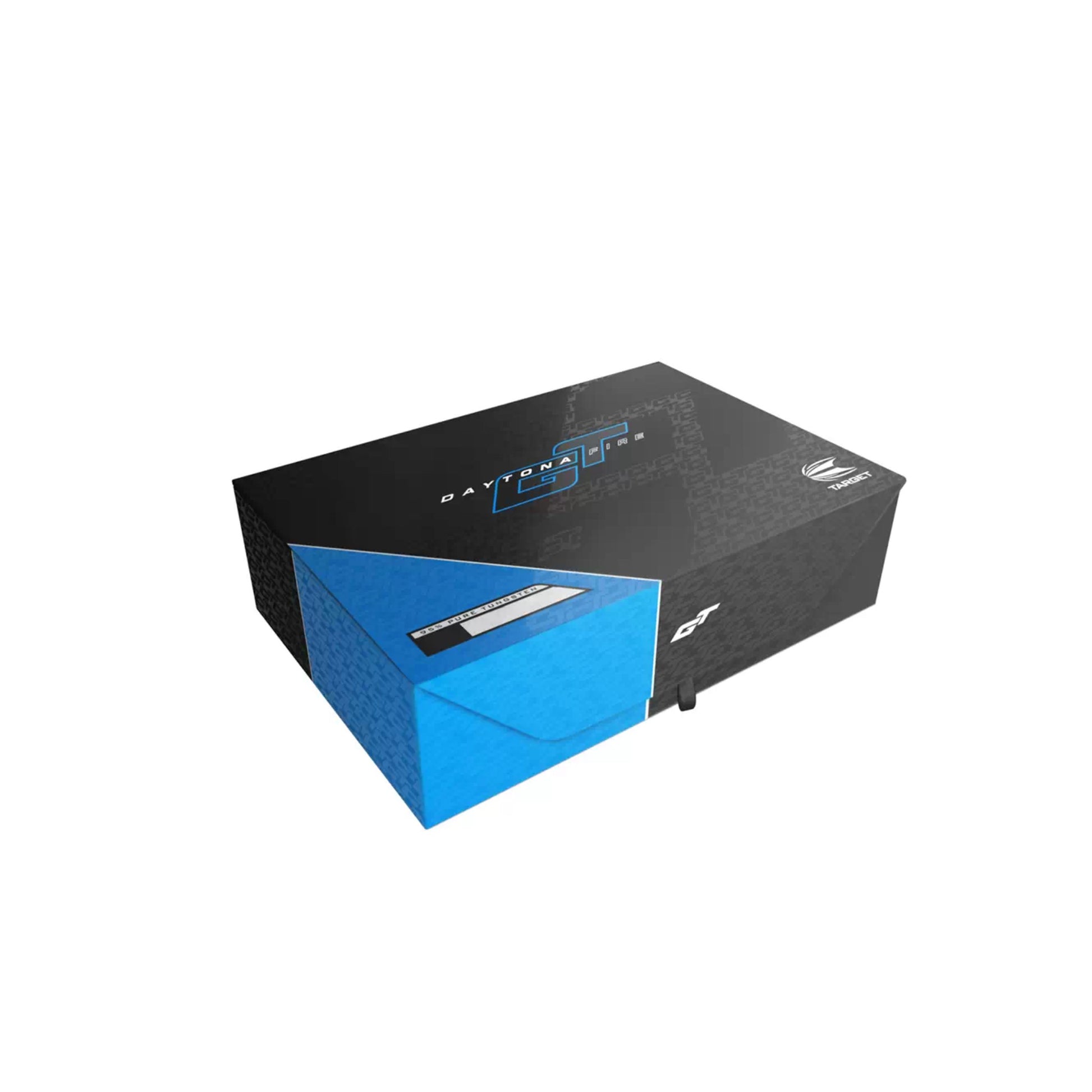 Packaging and components of Target Daytona Fire GT01 including flights and shafts