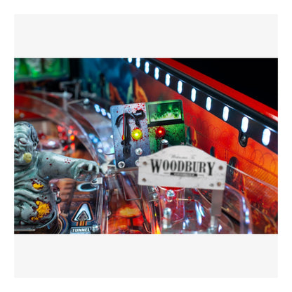 Limited Edition Stern Pinball. Pinball machine with 'Woodbury' branding and colorful playfield