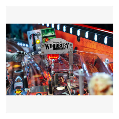 Limited Edition Stern Pinball. Pinball machine with 'Woodbury' sign and colorful playfield