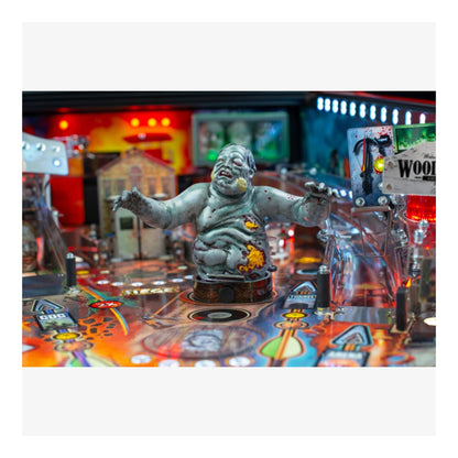 Limited Edition Stern Pinball. Pinball machine with a figure on the playfield, colorful marquee, and various lights.