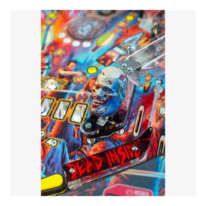 Limited Edition Stern Pinball. Pinball machine with a zombie figure and 'Dead Inside' text on a colorful background