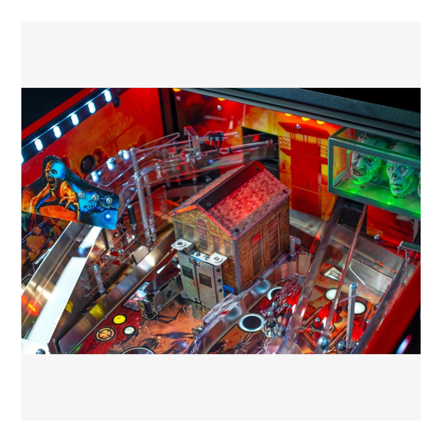 Limited Edition Stern Pinball. Close-up of a pinball machine with vibrant colors and detailed design.