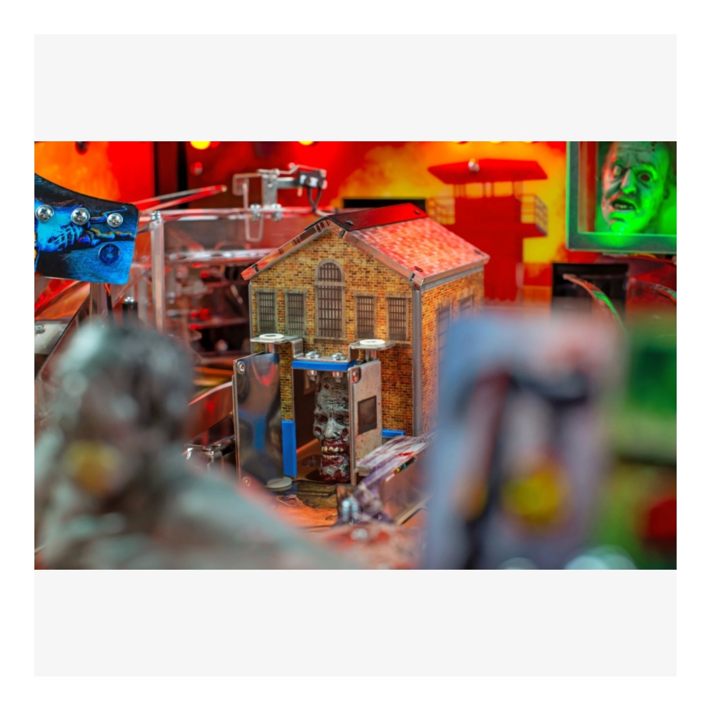 Limited Edition Stern Pinball. Close-up of a pinball machine with a detailed scene and colorful background.