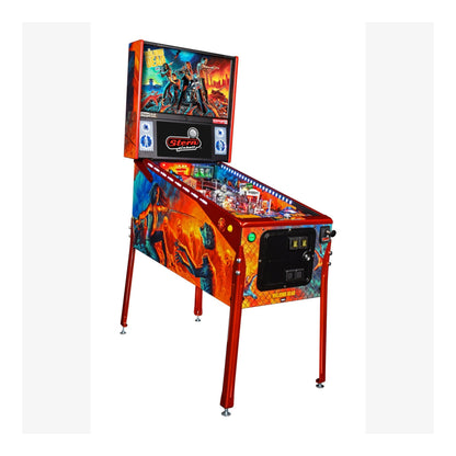 Limited Edition Stern Pinball. Colorful pinball machine with vibrant design on a white background