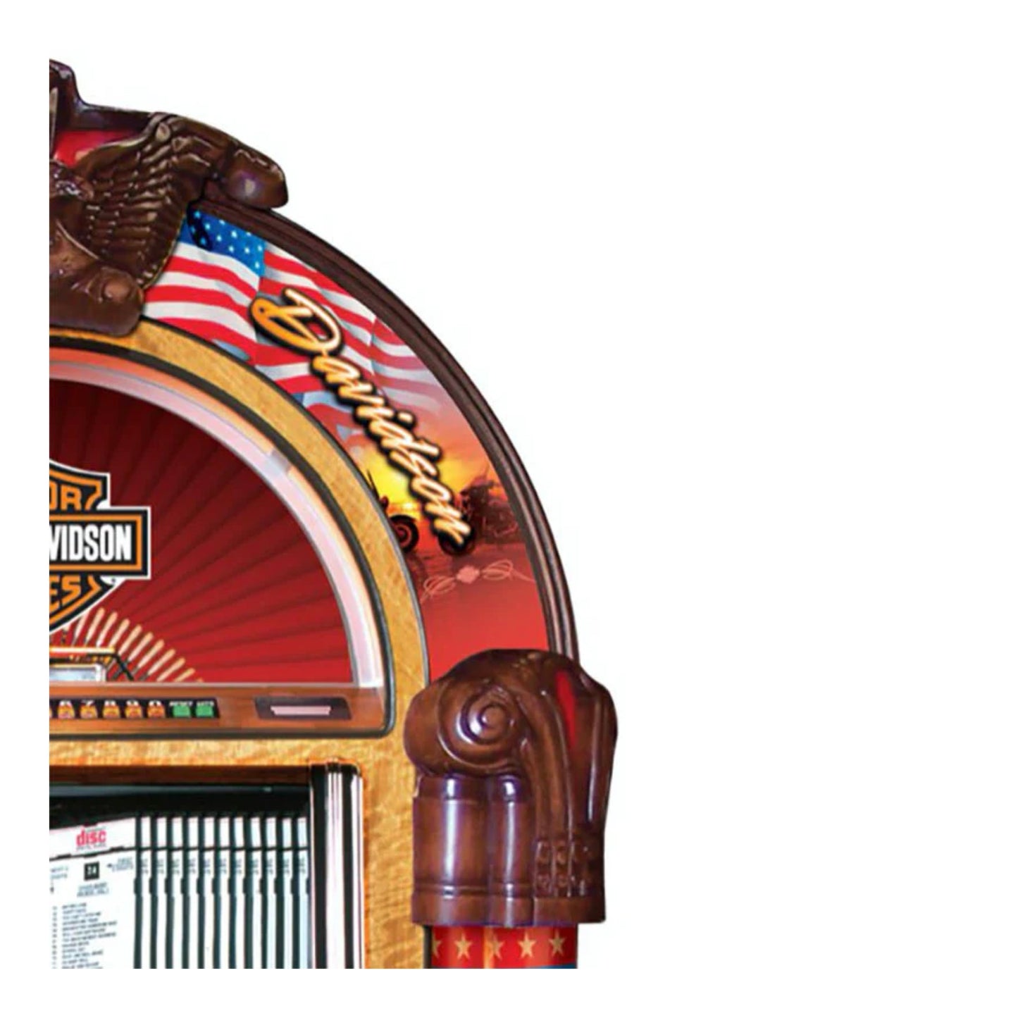 Rock-Ola Bubbler Harley-Davidson CD Jukebox