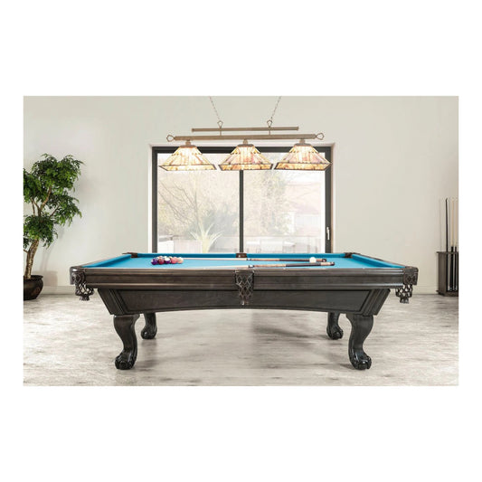 Dynasty Pool Table solid white birch full view