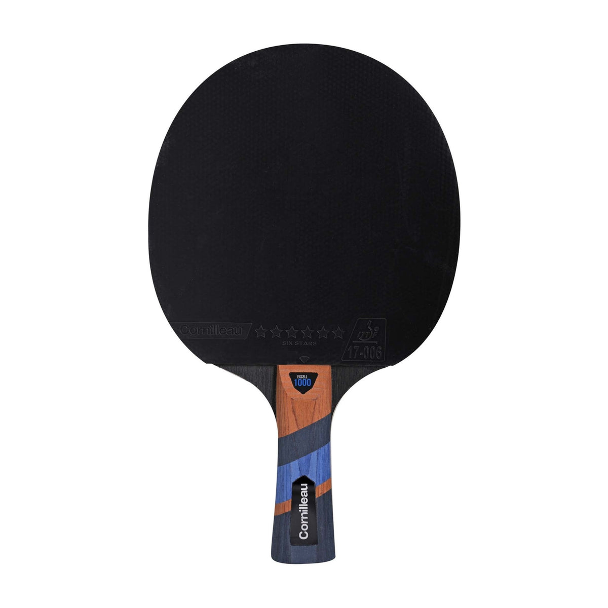 Excell 1000 ping pong multi coloured paddle dark side