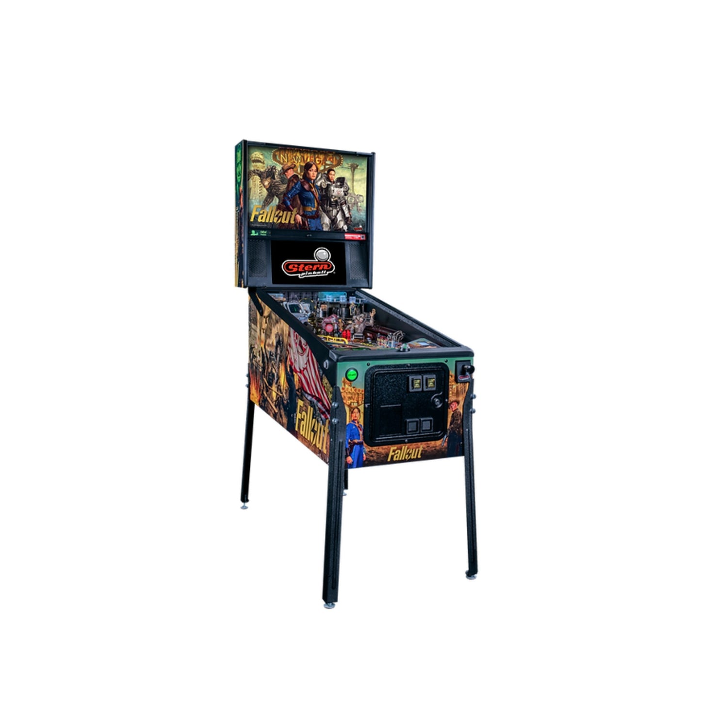Fallout Stern pinball machine angled to the right view
