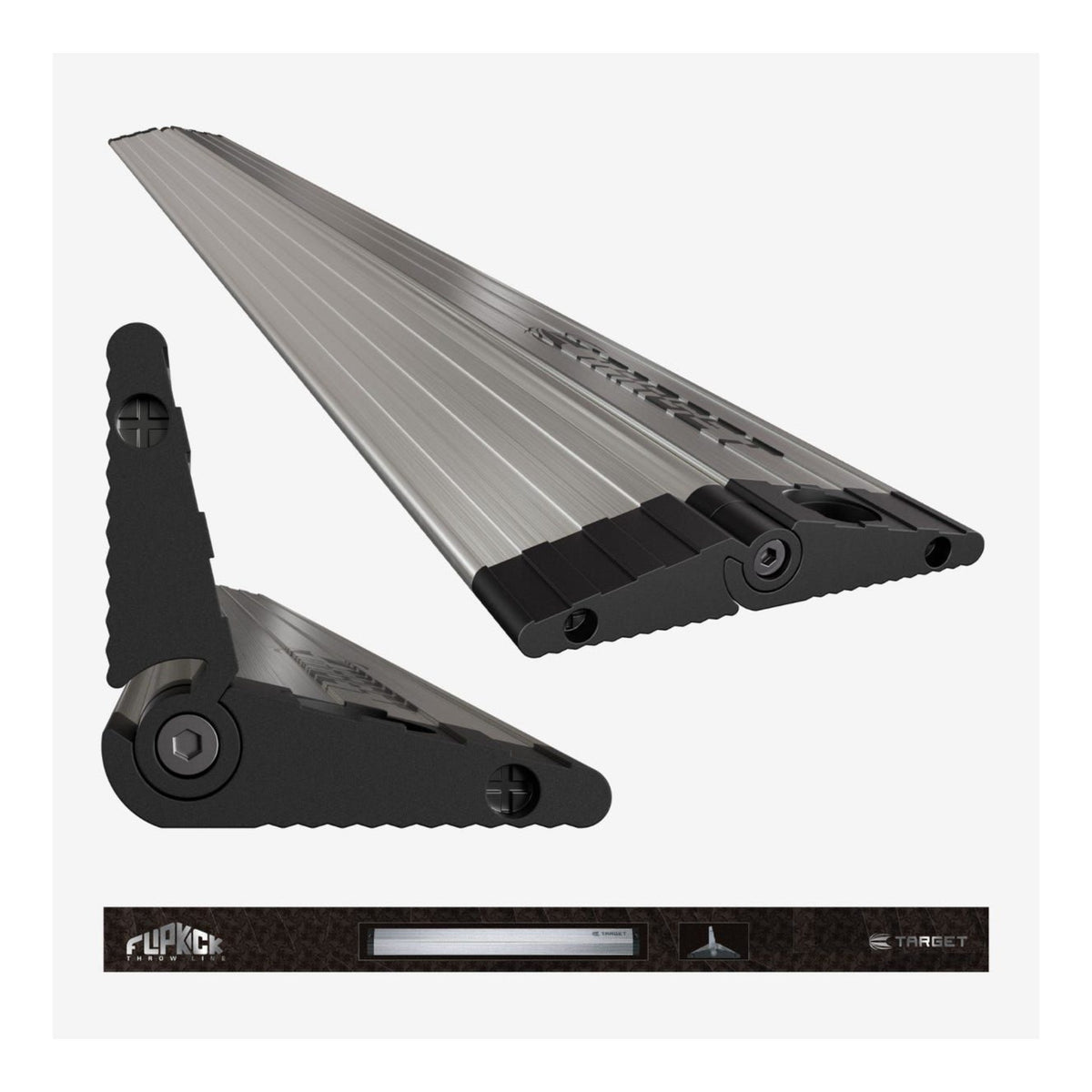 Flipkick Foldable Oche | Premium Aluminium Dart Throw Line