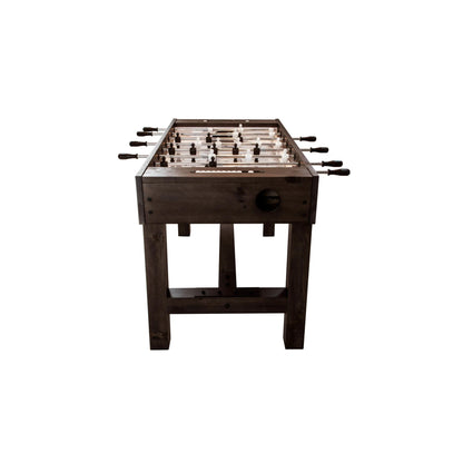 Telescopic rod handles and robust cabinet construction of the Barn table