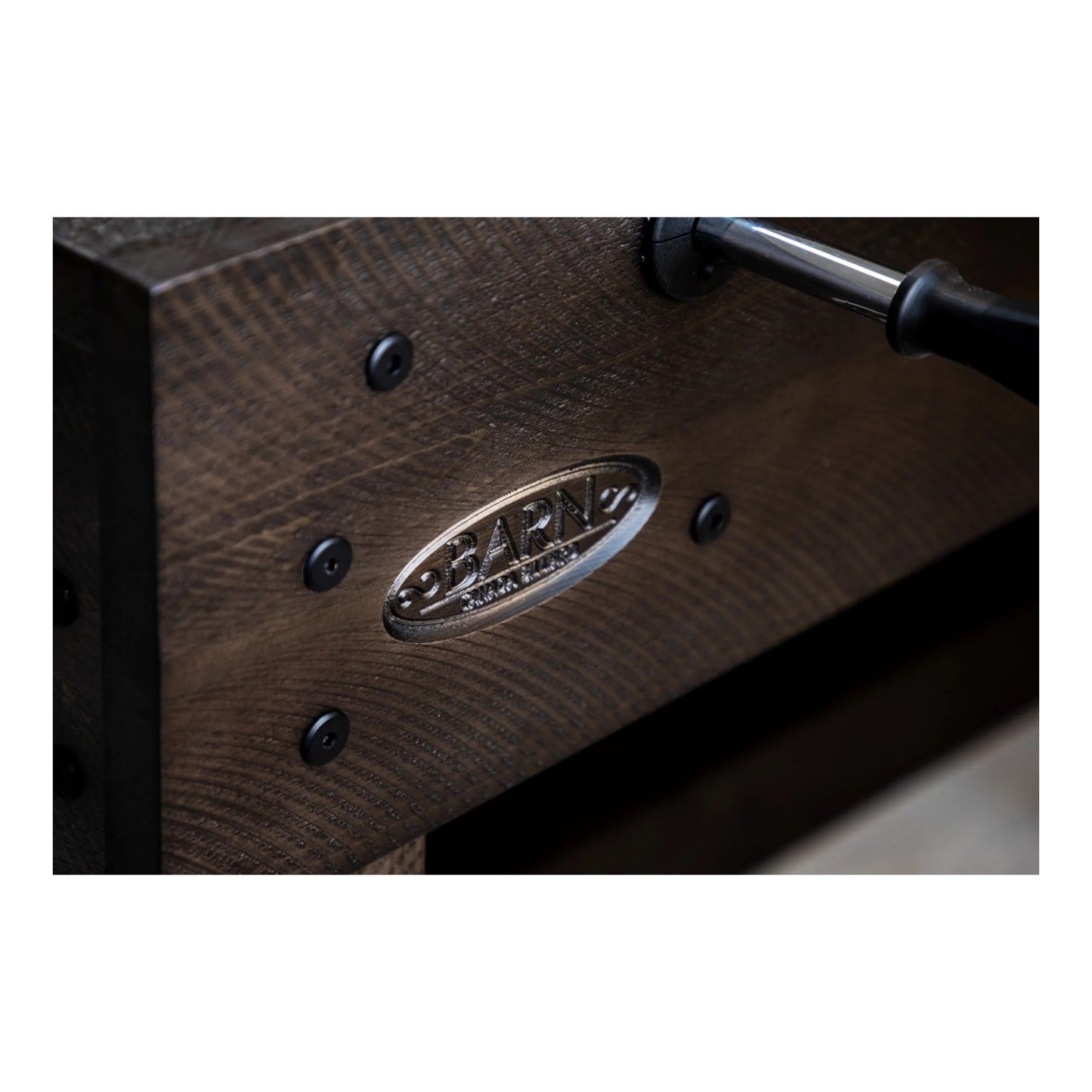 Close up of rustic red pine texture and distressed antique grey stain