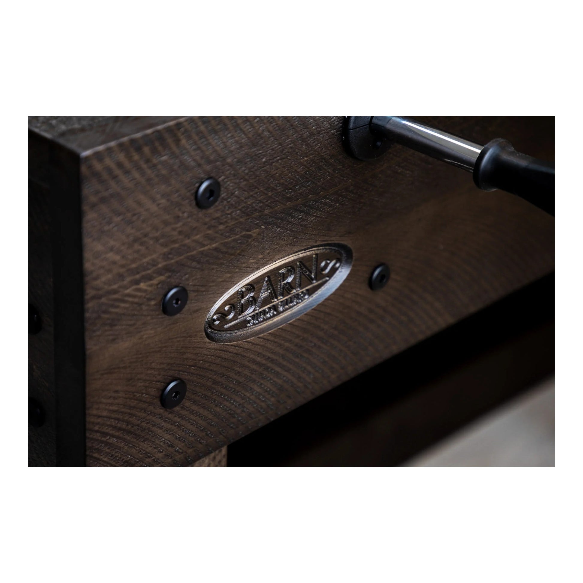 Close up of rustic red pine texture and distressed antique grey stain