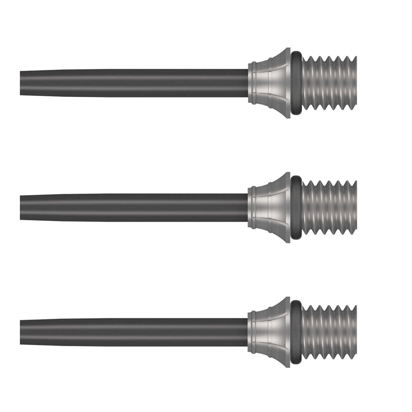 Three Fynx 32mm conversion points showcasing the streamlined taper and rubber O-rings.
