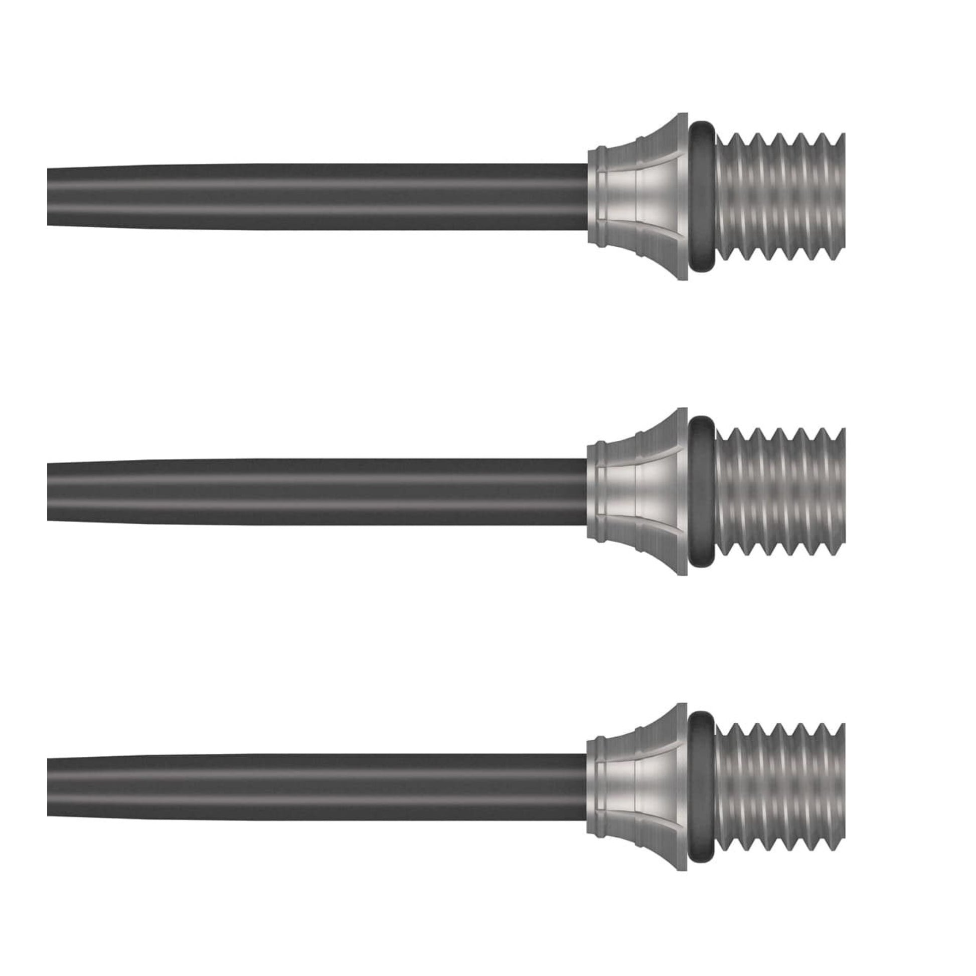 Three Fynx 32mm conversion points showcasing the streamlined taper and rubber O-rings.