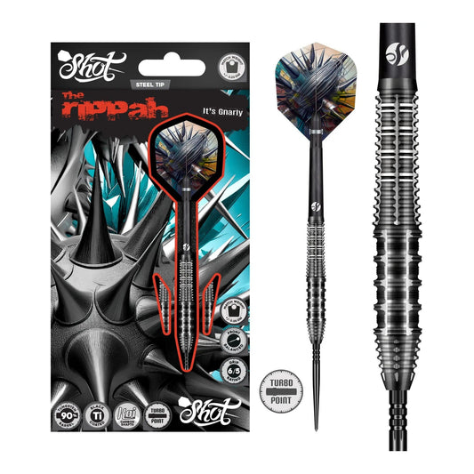 Shot Darts Gnarly Rippah Turbo Point - 90% Tungsten Steel Tip Darts