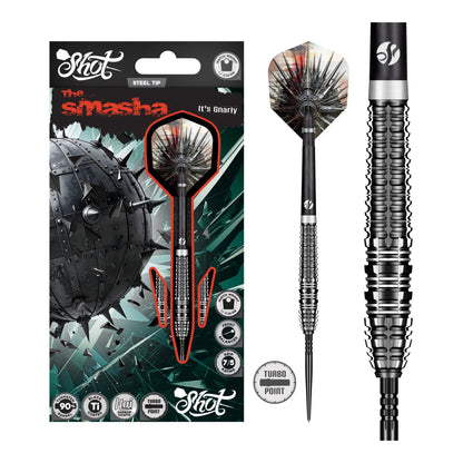 Gnarly Smasha Turbo Point 90% Steel Tip Darts