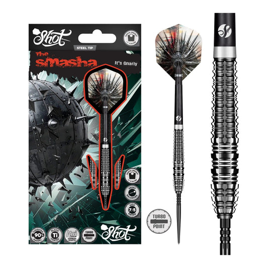 Gnarly Smasha Turbo Point 90% Steel Tip Darts