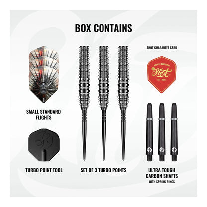 Gnarly Smasha Turbo Point 90% Steel Tip Darts
