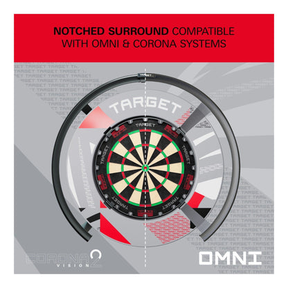 Target Darts Patterned Notched Dartboard Surround | Kingston Billiards & Games