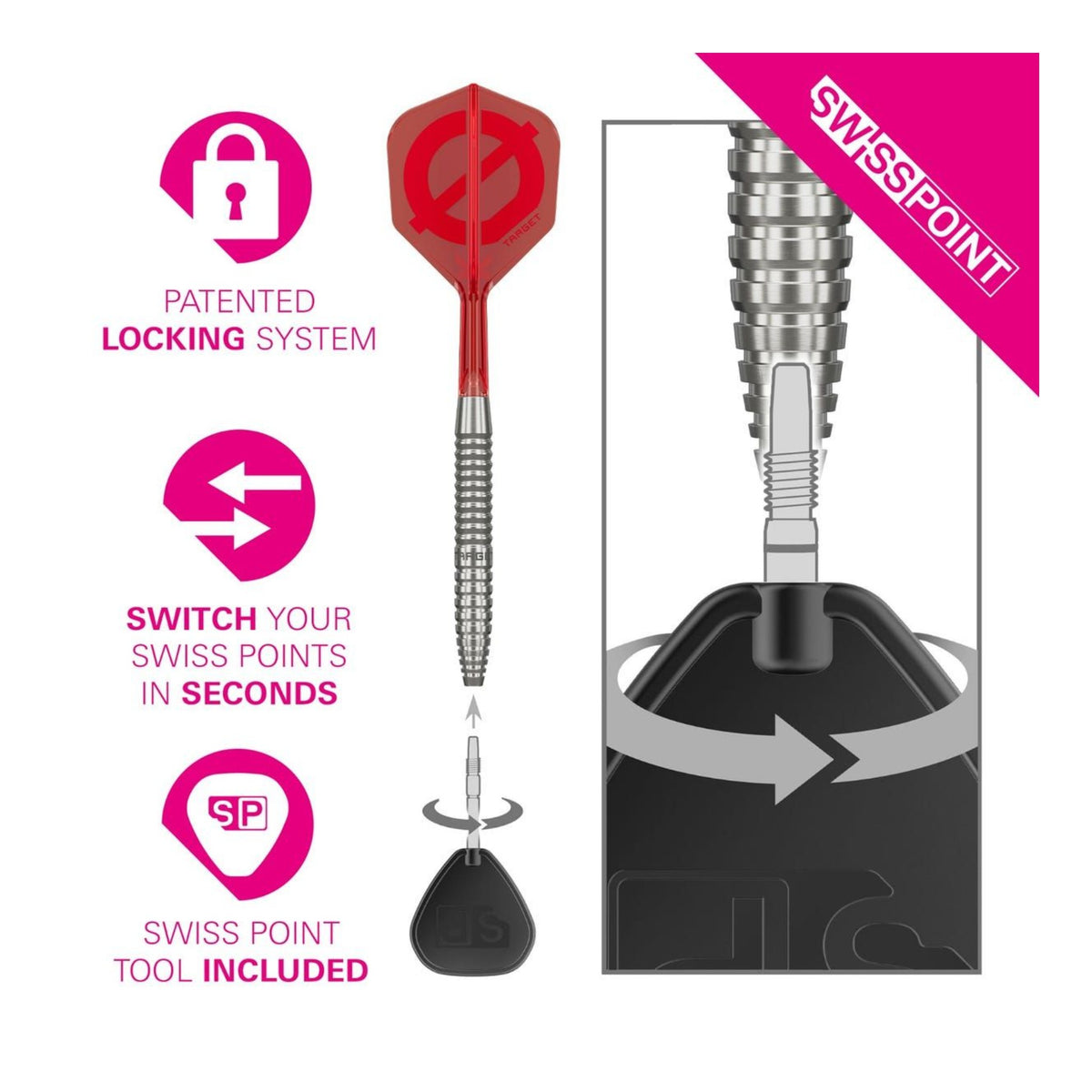 Target Darts Group Ø 02 SP Steel Tip