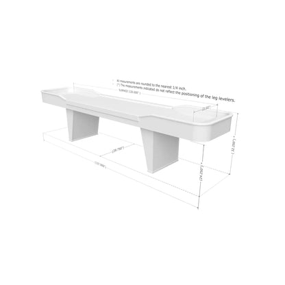 Impérial Shuffleboard table dimensions diagram and size specifications footprint